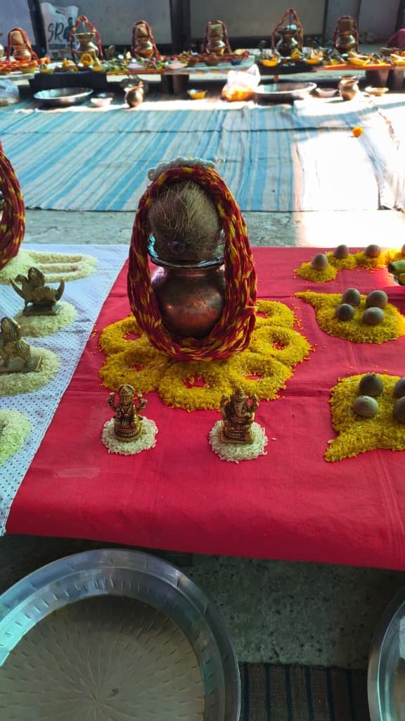 Real Vedic Puja Setup